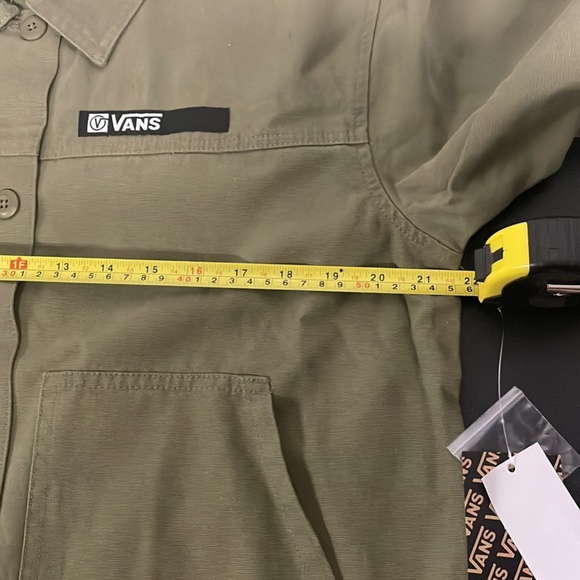 VANS Men's Size VN0A5AR1BOL Quick Response Jacket Army Burnt Olive Green Canvas - Picture 6 of 8